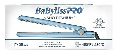 BaBylissPRO Nano Titanium 1  Digital Straightener Flat Iron Open Box • $63.19