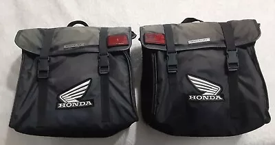 Genuine Honda Hondaline Canvas Soft Saddle Bags Vintage Distressed  • $49.99