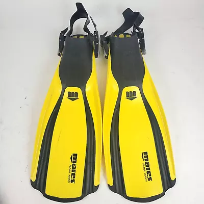 Mares Scuba Diving Fins Plana Avanti Quattro Size Regular Royal Yellow Medium • $49.99