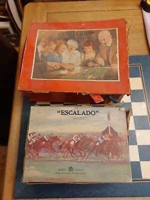 2 X Vintage Boxed ESCALADO CHAD VALLEY Horse Racing Board Game * • £69.99