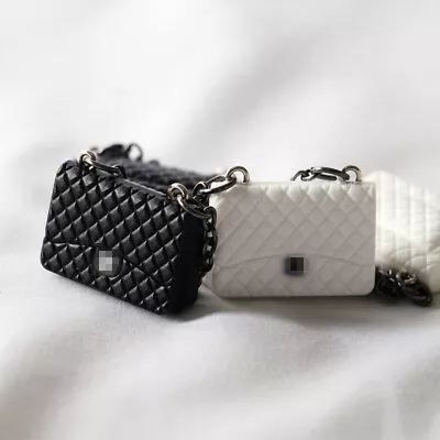 $4.69 • Buy 1:12 Scale Dollhouse Miniature Black White Handbags Chain Bags Dolls Dress Up