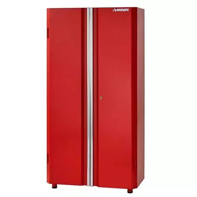 Husky Garage Cabinet 24-Gauge Steel Freestanding Red (36  W X 72  H X 18  D) • $416.29