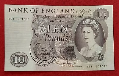 Bank Of England Jb Page Ten Pounds Note B24 204080 Uncirculated Crisp • £29.99