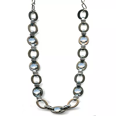 Mariana Necklace Lovely Chain Blue Opal Austrian Crystals My Treasures Coll. • $170