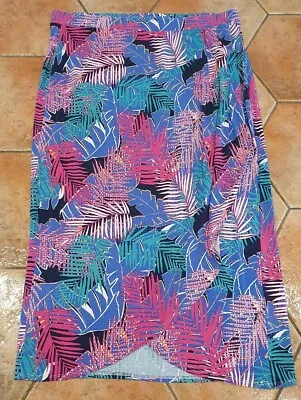 £3.10 • Buy Ladies Stretchy Midi Long Tropical Print Jersey Skirt From George - 22