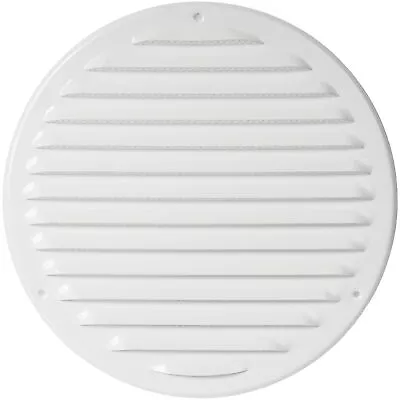 8'' Inch Metal White Vent Cover - Round Soffit Vent - Air Vent Louver - Grill... • $26.38