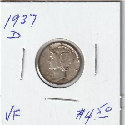 USA 1937D Mercury Dime • $3.31