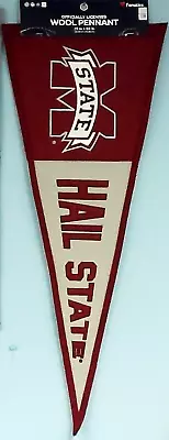 Mississippi State Bulldogs Wool Pennant 13   X 32  Wincraft - Fanatics New • $29.95