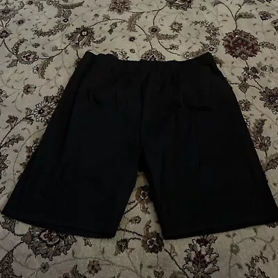 Black Stretch Workout Stress Shorts Size XL. Polyester/spandex • $7.99