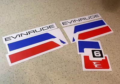 Evinrude Vintage 4 6 10 15 20 HP Motor Decal Kit FREE SHIP + FREE Fish Decal! • $14