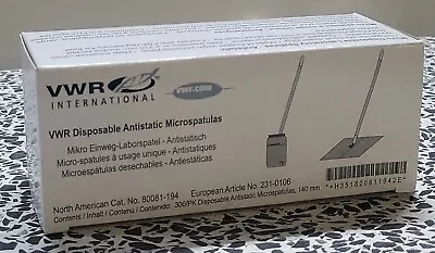 VWR 80081-194 Disposable Antistatic Microspatulas 140mm 300pk SEALED -NEW • $11.99