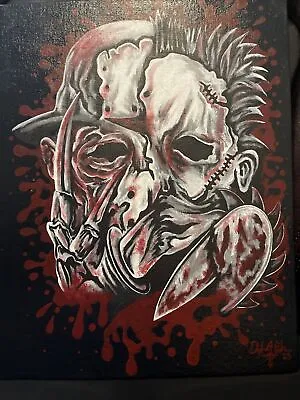 Horror Film Characters Hand Painted Acrylic • $120