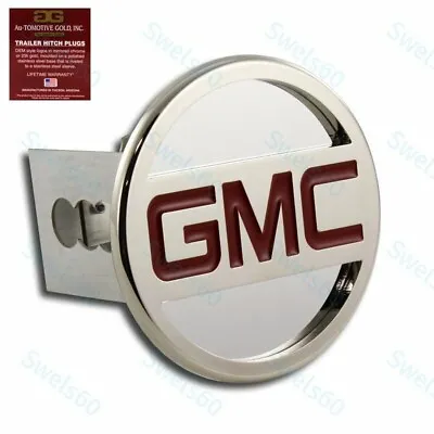 For GMC Stainless Steel CHROME Hitch Cover Cap Plug For 2  Trailer - 1x-for GMC • $118.44