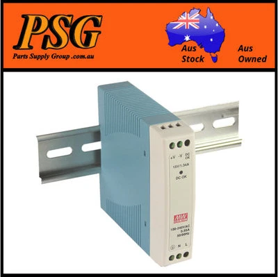 $31 • Buy MDR-10-24 / MDR-10-5 / MDR-10-12 / MDR-10-15 MEAN WELL - DIN Rail Power Supply