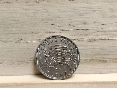 1947 Two Cyprus Shilling Coin (George VI) • $20