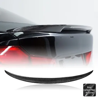 Real Carbon Fiber Trunk Lip Spoiler Wing For 2011-2016 BMW F10 5 Series F10 M5 • $179.90