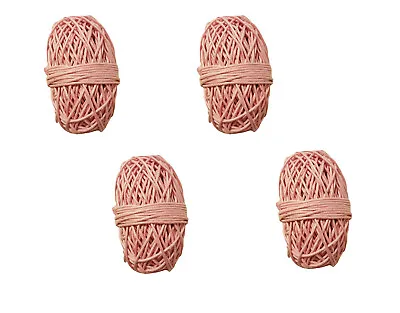 $11.99 • Buy Pack Of 4 LIGHT PINK Waxed Linen Cotton Jewelry Cord 1mm Craft Thread 100 Yds 