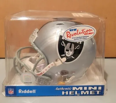 Oakland Las Vegas Raiders NFL Riddell  Mini Football Helmet Revolution  In Box • $105.30