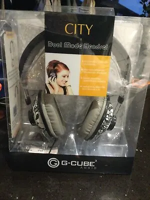 G-CUBE AUDIO CITY Dual Mode Headset Model GHC-170BW Bnib • £5