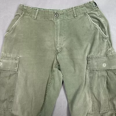US Military Pants Mens Small Green Tropical Combat Vietnam War Trouser OG 107 • $89.95