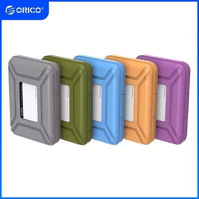 ORICO 5Pcs 3.5  HDD/SSD Protective Storage Case Dust-proof Hard Drive Box • £8.09