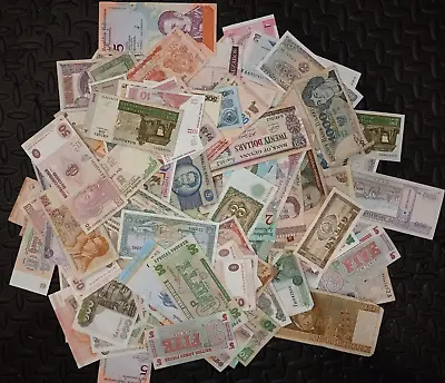 RANDOM BANKNOTES Foreign Currency Mixed World Paper Money (SEE DESCRIPTION) • $1