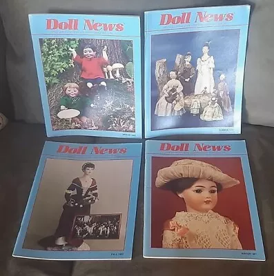 Full Year Lot Of 4 UFDC Doll News Magazine 1991 Paper Dolls Intact VGC BIN • $11.95