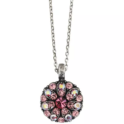 Mariana Guardian Angel Reversible PINK LT ROSE Pendant Crystal Necklace GIFT! • $74