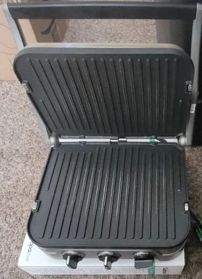 $28.50 • Buy Cuisinart Electric 5 In 1 Griddler GR-4N Panini Press With Waffle Mold Plates