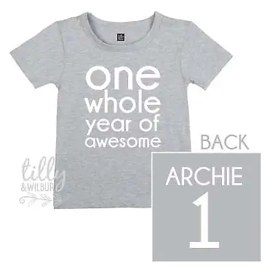 One Whole Year Of Awesome Boys 1st Birthday T-Shirt • $29.95