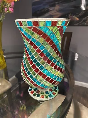 Mosaic Multicolored Vase • $12