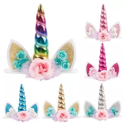 $3 • Buy AU Unicorn Glitter Cake Topper Birthday Cake Decor - 6 Colours Available