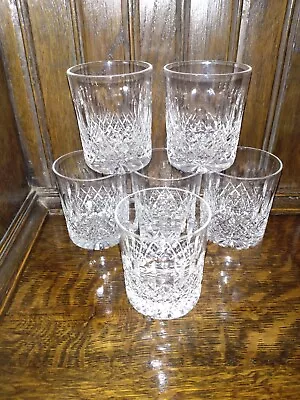 VINTAGE THOMAS WEBB LEAD CRYSTAL - 6 X Cut Glass Whisky Glasses - Superb Set • £41.95