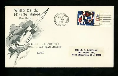 US Space Cover Rocket LOKI Launch White Sands Missile Range NM 3/10/1965 • $6.99