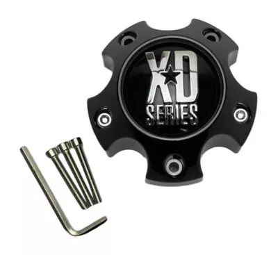 KMC XD Series Gloss Black 5 Lug Wheel Center Cap W/Screws 1079L121GB CAP M-862 • $22