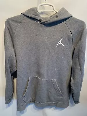 Vtg Nike Air Michael Jordan Jumpman Basketball Gray Hooded Sweatshirt Men Large  • $32.95