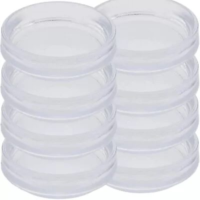 £6.98 • Buy 8x LARGE CLEAR CASTOR CUPS Carpet/Floor Protectors Chair Sofa Furniture Feet Leg