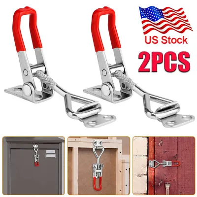 2PCS Heavy Duty Steel Toggle Latch Catches Adjustable Lock Clamp For Boxes Case • $6.85