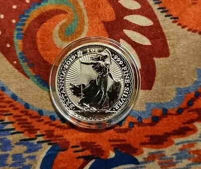 2019 Silver BRITANNIA 1oz Coin - UK Royal Mint - Bullion • £30