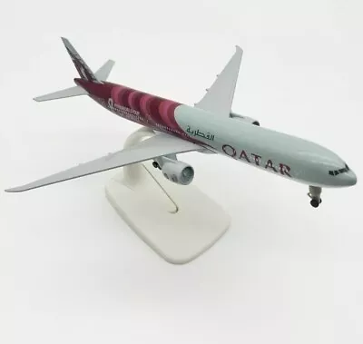 AIR Qatar Airways B777 FIFA World Cup Airplane Model With Landing Gear Collecton • $22.95