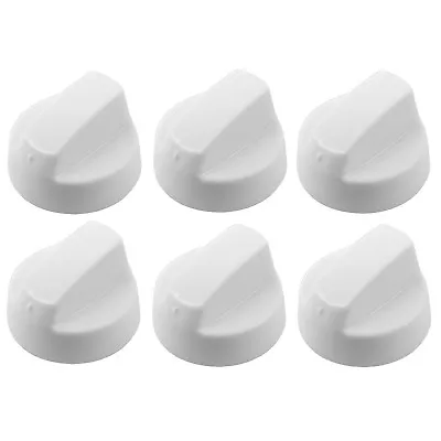 6 X CANDY White Oven Cooker Hob Flame Burner Hotplate Control Switch Knobs • £11.44