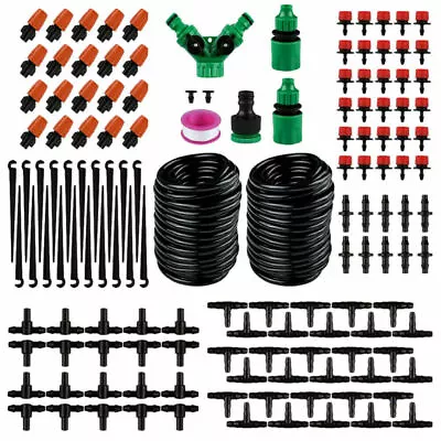 £14.24 • Buy 40M/15M Micro Drip Irrigation Watering Automatic Garden Plant Greenhouse System