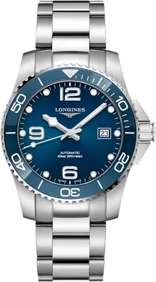 Longines Automatic HydroConquest Blue Dial Steel 41mm Men's Watch L3.781.4.96.6 • $1269