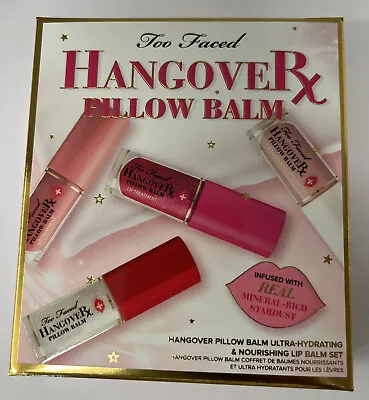 Too Faced Hangover Pillow Balm 4 PC~2021 Christmas Collection Brand New In Box • $34.95