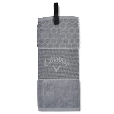 Callaway 23 Tri-Fold Golf Towel Large 16  X 21  Cotton Golf Towel • £18.99