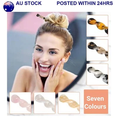 10 Colours Acetate Hair Stick Tortoise Shell Hairpin Chopsticks Hair Accessories • $7.69