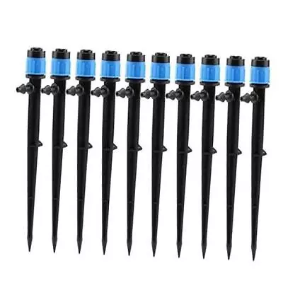  100 Pack Irrigation Drippers Drip Emitters Micro Spray Adjustable 360 Degree  • $21.93