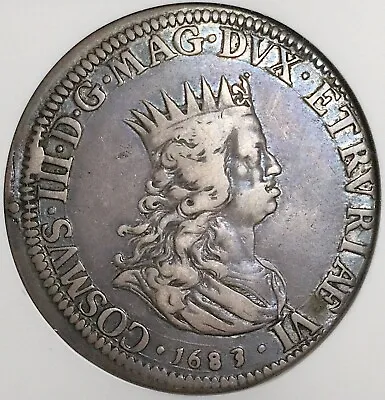 1683 NGC VF 30 Livorno Tallero Tollero Cosimo Medici Coin POP 1/0 (24031101D) • $895