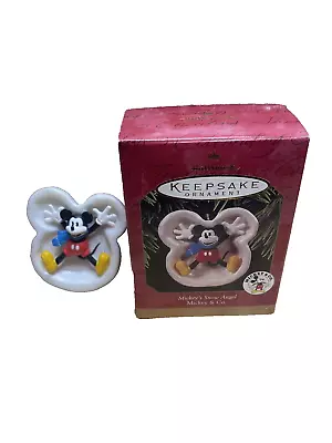 Halmark Keepsake Mickey's Snow Angel Mickey & Co. 1997 • $8