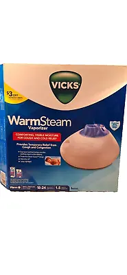 Vicks Warm Steam Vaporizer 1.5 Gallon Capacity Room Size Sm/ Med • $12.99